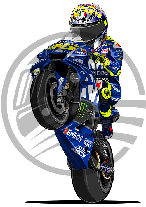 Valention Rossi Wheelie