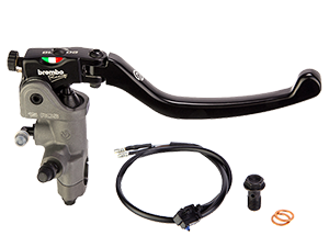 BREMBO RCS15 BRAKE MASTER CYLINDER W/ FOLDING LEVER (FOR 1" BAR)