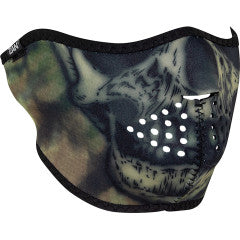 Woodland Camo Tie Dye Skull Mask