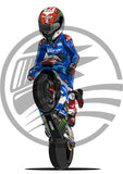 Alex Rins Wheelie