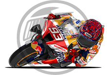 Load image into Gallery viewer, Marc Marquez On the Honda